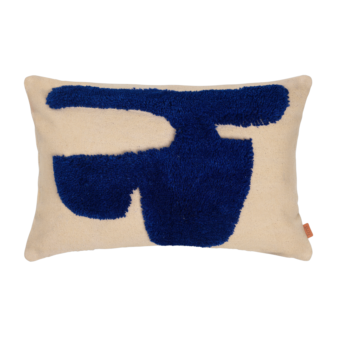 وسادة مستطيلة رملية وزرقاء Lay - Ferm Living