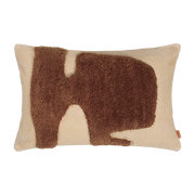 Sand and candy cane rectangular cushion Lay - Ferm Living