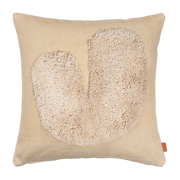 Coussin sable et blanc cassé 50 x 50 cm Lay - Ferm Living