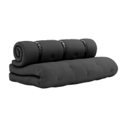 Futon Gartensofa dunkelgrau 734 ausklappbar Buckle-up - Karup