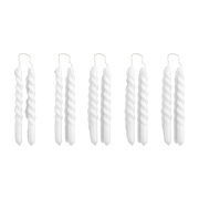 10 candele bianche mini Swirl - HAY