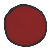 Round red wool rug 200 cm Aros - Nanimarquina