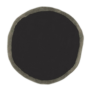 Round black wool rug 100cm Aros - Nanimarquina