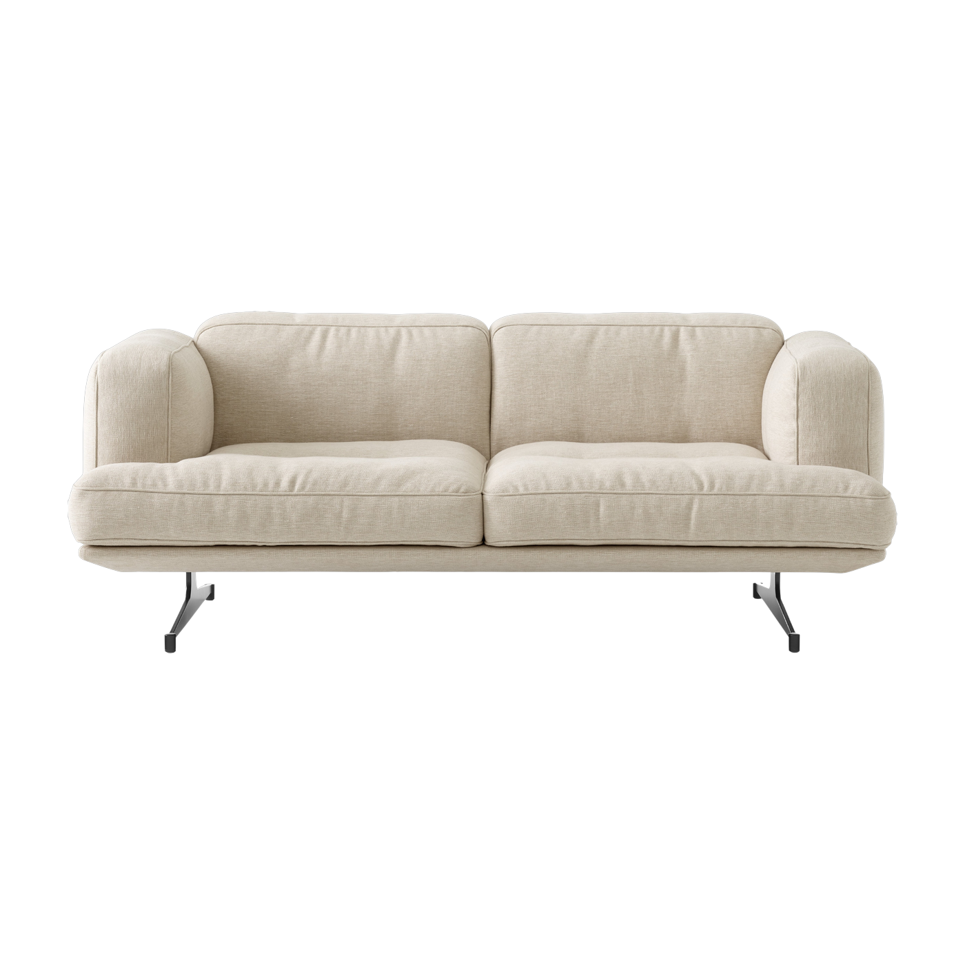 2 seater sofa linen off white Clay 0011 Inland AV22 - &tradition