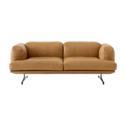 Divano a 2 posti in pelle cognac Inland AV22 - &tradition