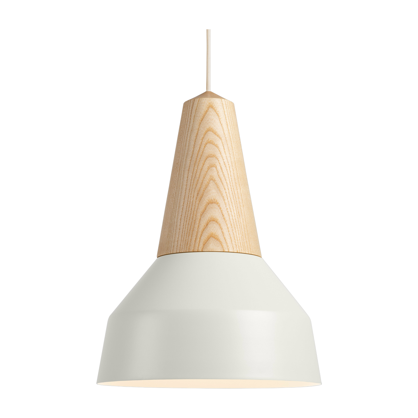 Eikon white ash wood pendant lamp Basic - Schneid Studio