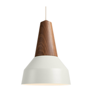 Eikon white walnut wood pendant lamp Basic - Schneid Studio