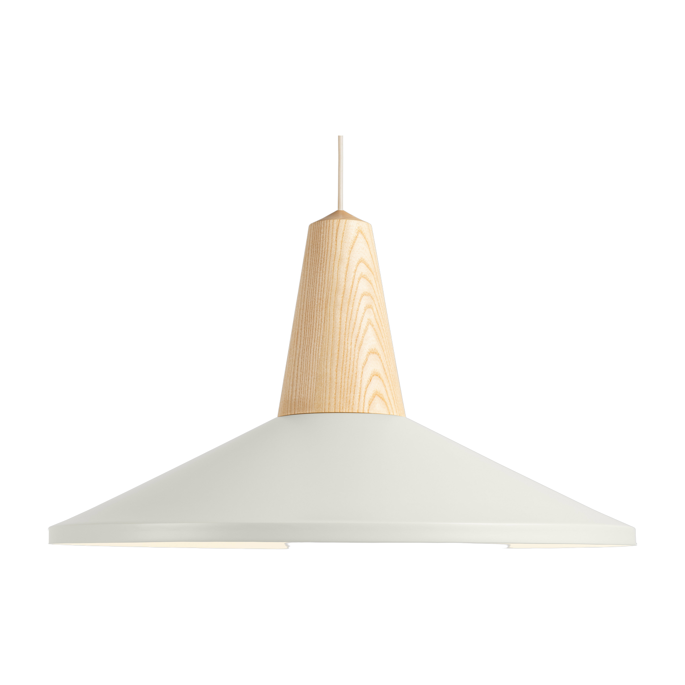 Eikon Shell white ash wood pendant lamp - Schneid Studio