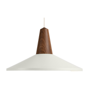 Suspension en bois de noyer blanche Eikon Shell - Schneid Studio