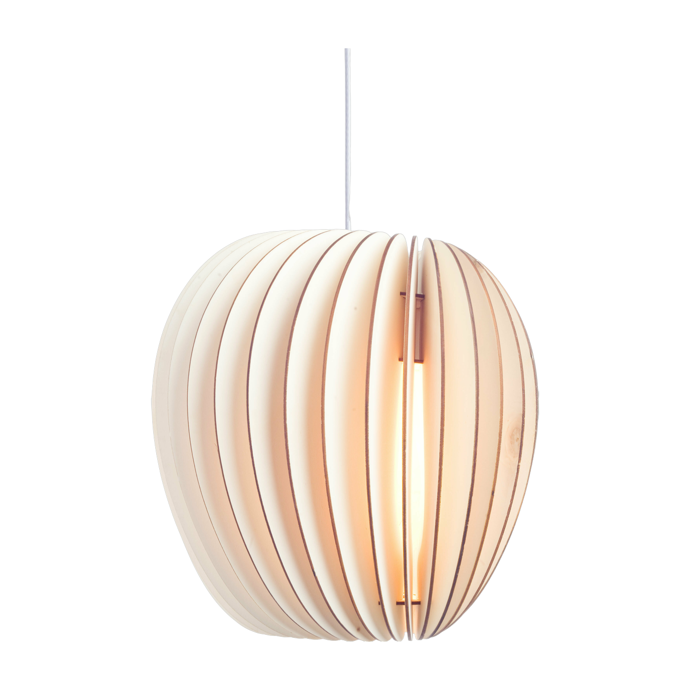Pirum poplar wood pendant light - Series A Schneid Studio