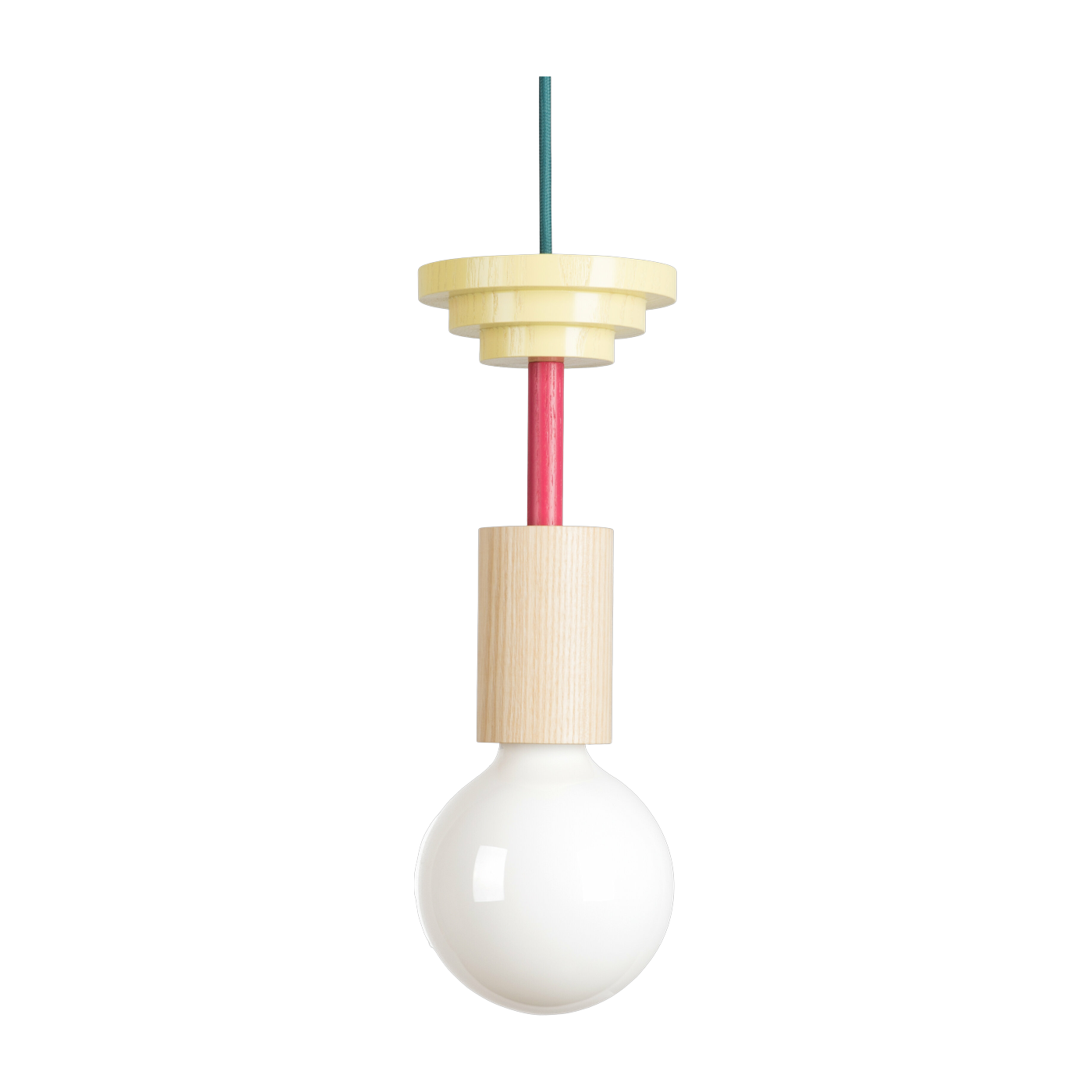 Junit Mentis ash wood pendant light - Schneid Studio