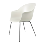 Black chrome white chair Bat - Gubi