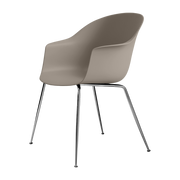 Silla beige cromada Bat - Gubi