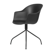 Schwarzer Stuhl von bureau mit base matt drehbar Bat -. Gubi