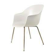 Silla blanca de latón envejecido Bat - Gubi