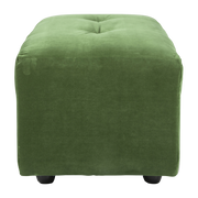 Repose-pieds en velours vert S Vint - Hkliving