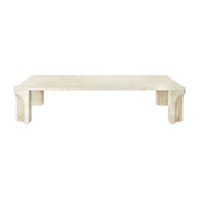 White limestone coffee table 140x30 Doric - Gubi