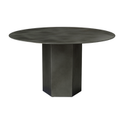 Dining table ronde in gray stone Epic - Gubi