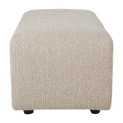 Footrest in taupe curly Jax - Hkliving