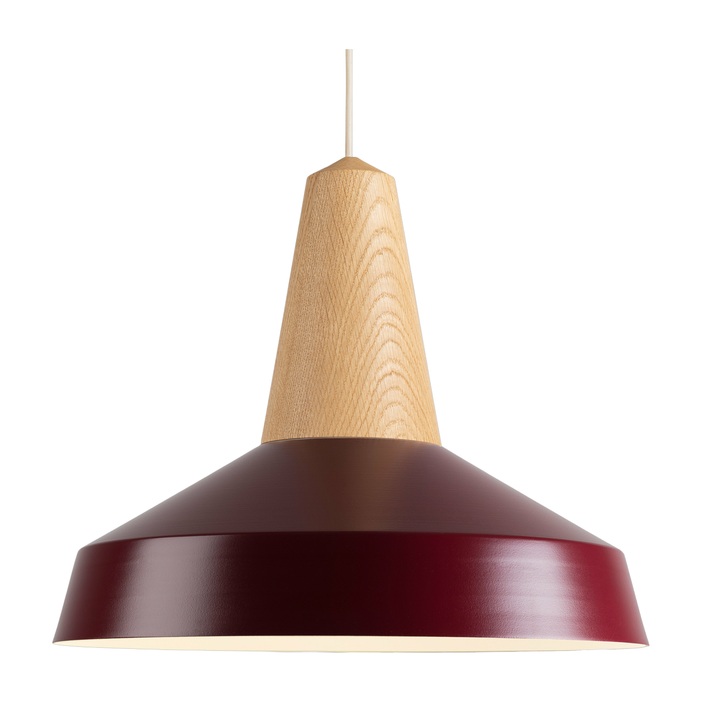Eikon Circus burgundy oak pendant lamp - Schneid Studio