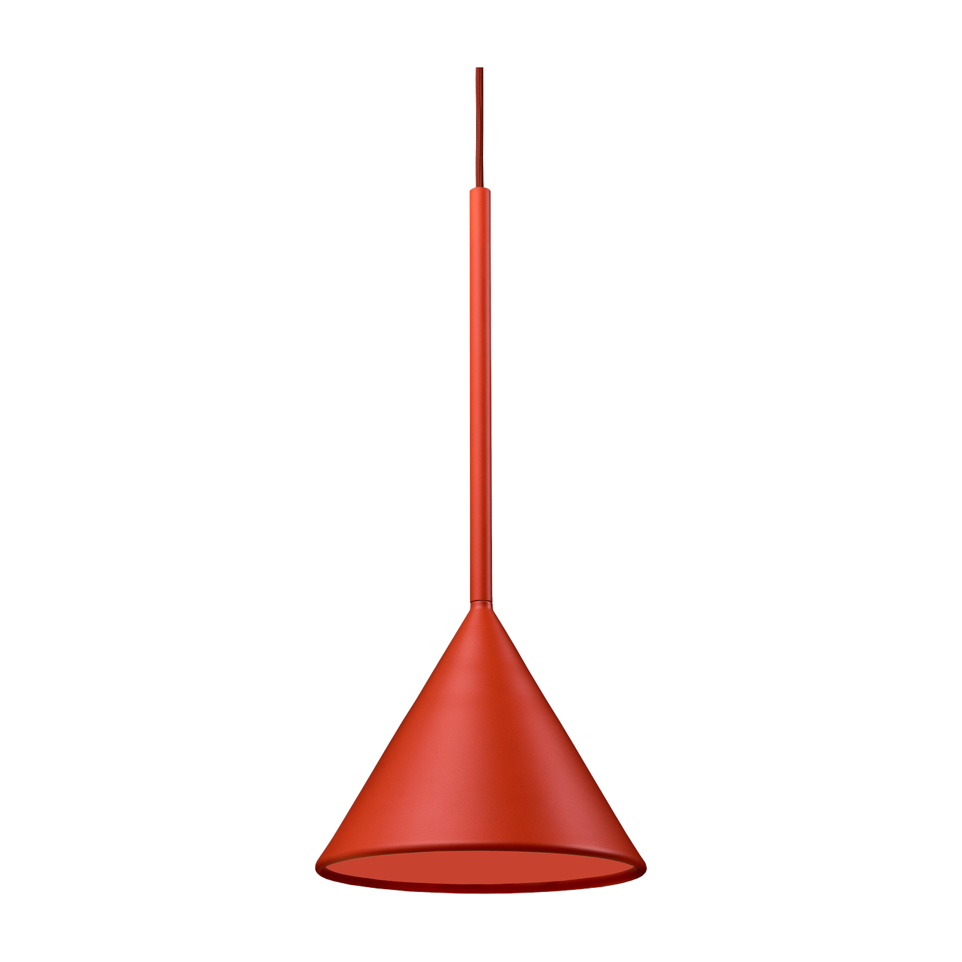 Figura Cone blood orange aluminum suspension - Schneid Studio