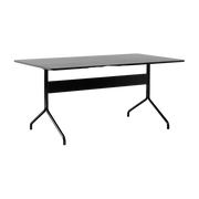 Esstisch aus schwarzer Eiche und schwarzem Metall 160x90 cm Pavilion AV18 - &tradition