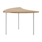 Table basse en chêne huilé et pieds chrome Pinwheel HM7- &tradition