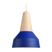 Hängeleuchte aus blauem Eschenholz Eikon Basic -. Schneid Studio