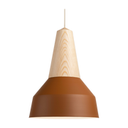 Bernsteinfarbene Pendelleuchte aus Eschenholz Eikon Basic -. Schneid Studio