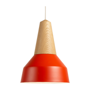 Lampada a sospensione Eikon poppy red oak Basic - Schneid Studio