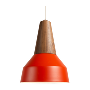 Eikon Poppy Red Walnut Wood Pendant Basic - Schneid Studio