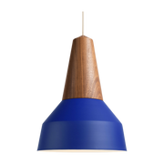 Eikon Blue Walnut Wood Pendant Basic - Schneid Studio