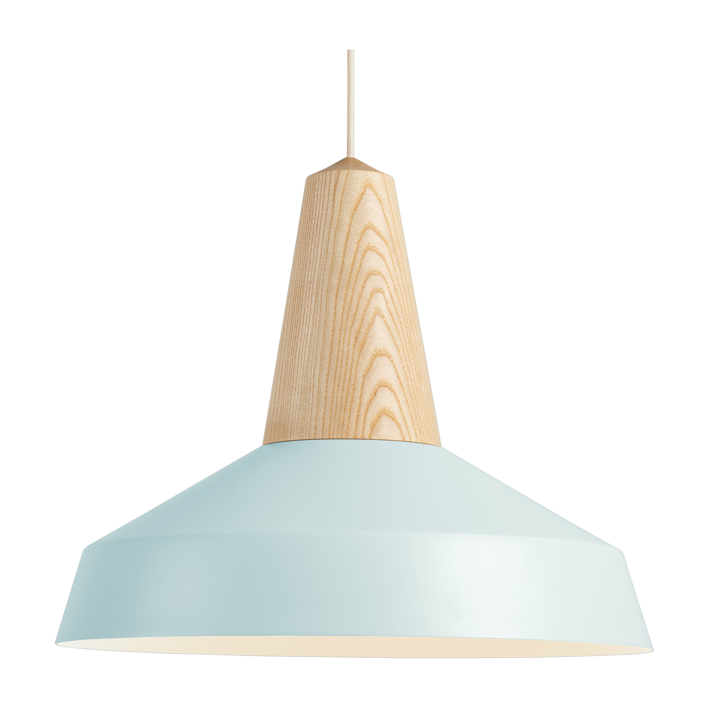 Eikon Circus light blue ash wood pendant lamp - Schneid Studio