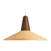 Eikon Shell peach walnut wood pendant lamp - Schneid Studio