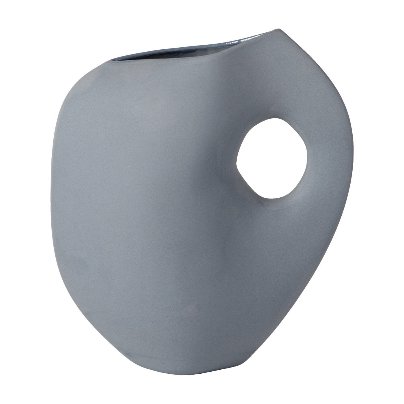 Vase bleu poudré Aura I - Schneid Studio