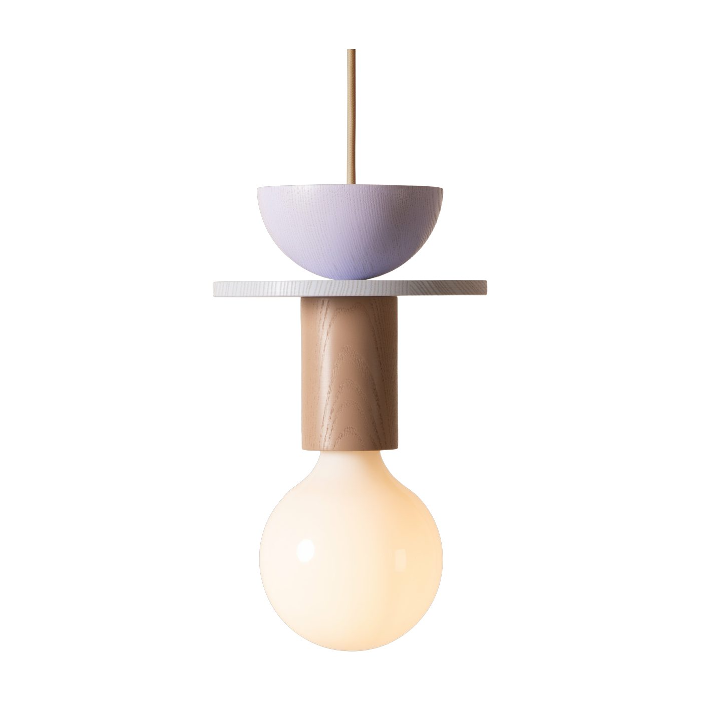 Junit Toffee Wooden Hanging Lamp - Schneid Studio
