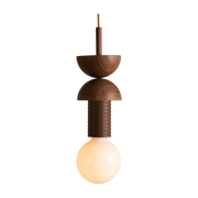 Junit Copla walnut pendant light - Schneid Studio
