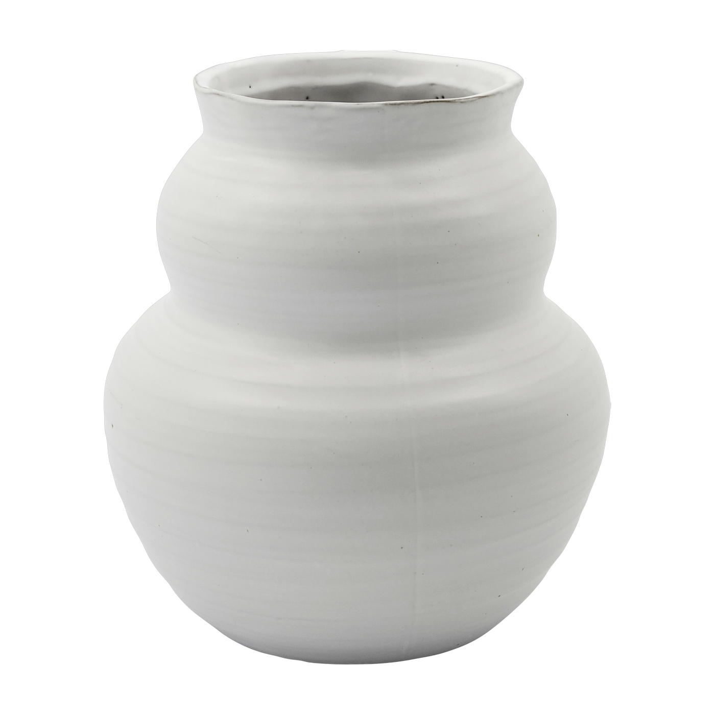 Vase in gres bianco 19 cm Juno - House Doctor