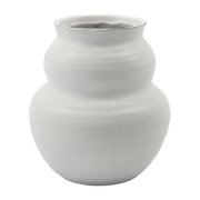 Vase 19 cm white stoneware Juno - House Doctor