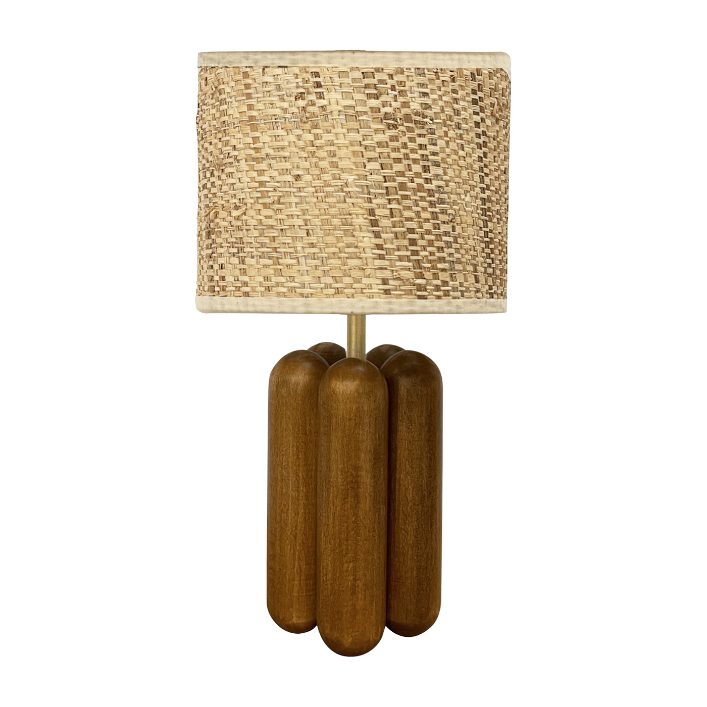 Kleine Lampe aus Holz und raphia Charlotte -. Cosin Paris