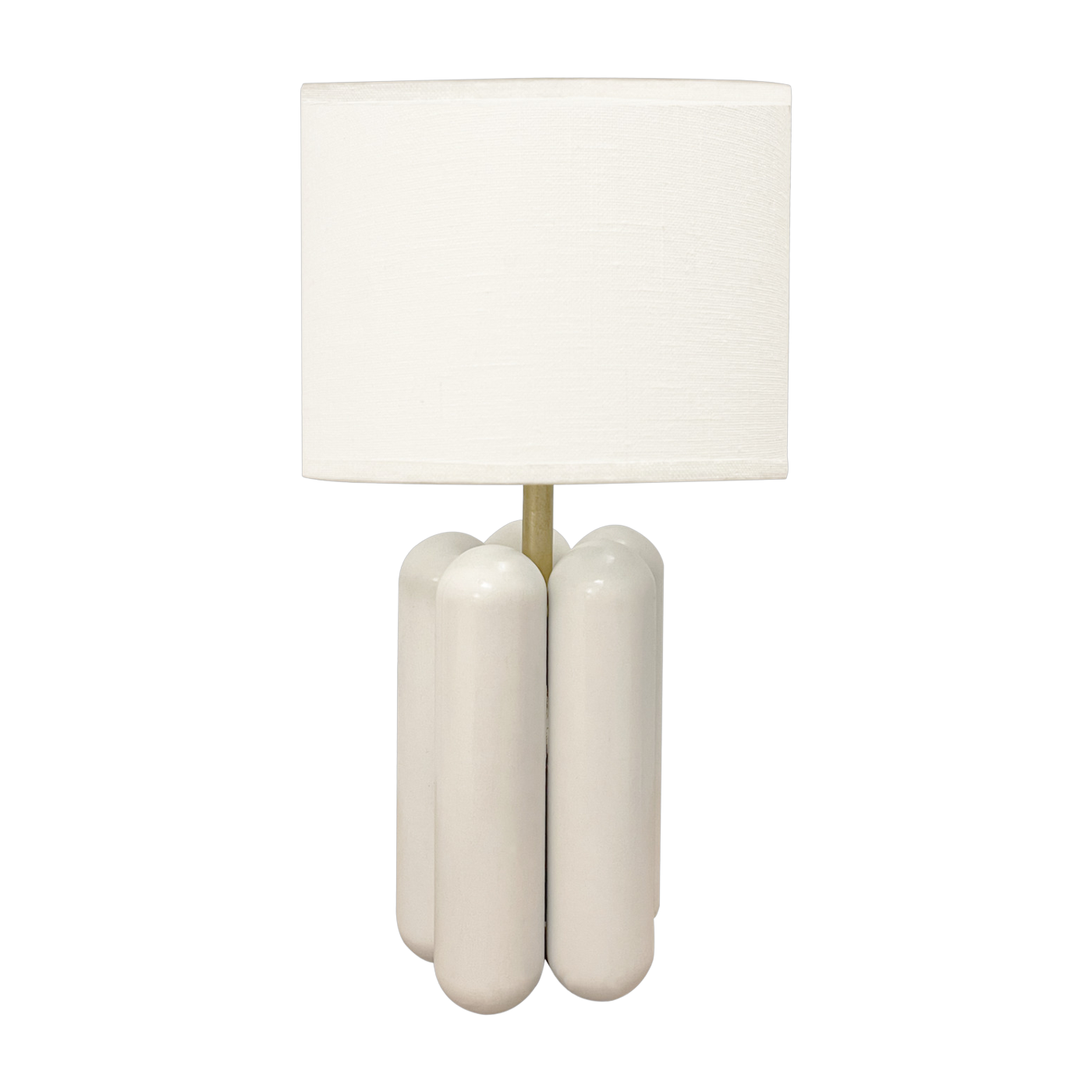 Kleine Lampe aus Holz und cremefarbenem Leinen Charlotte -. Cosin Paris