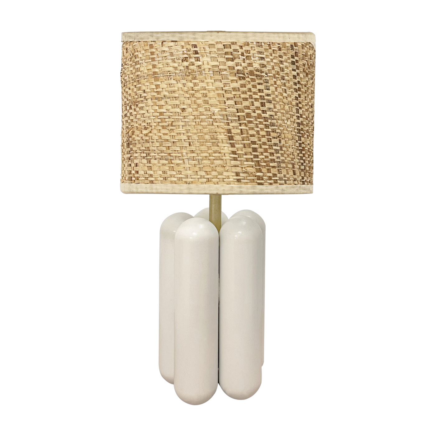 Kleine Lampe aus Holz und raphia cremefarben Charlotte -. Cosin Paris