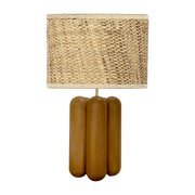 Grande lampada in legno e raphia Charlotte - Cosin Paris