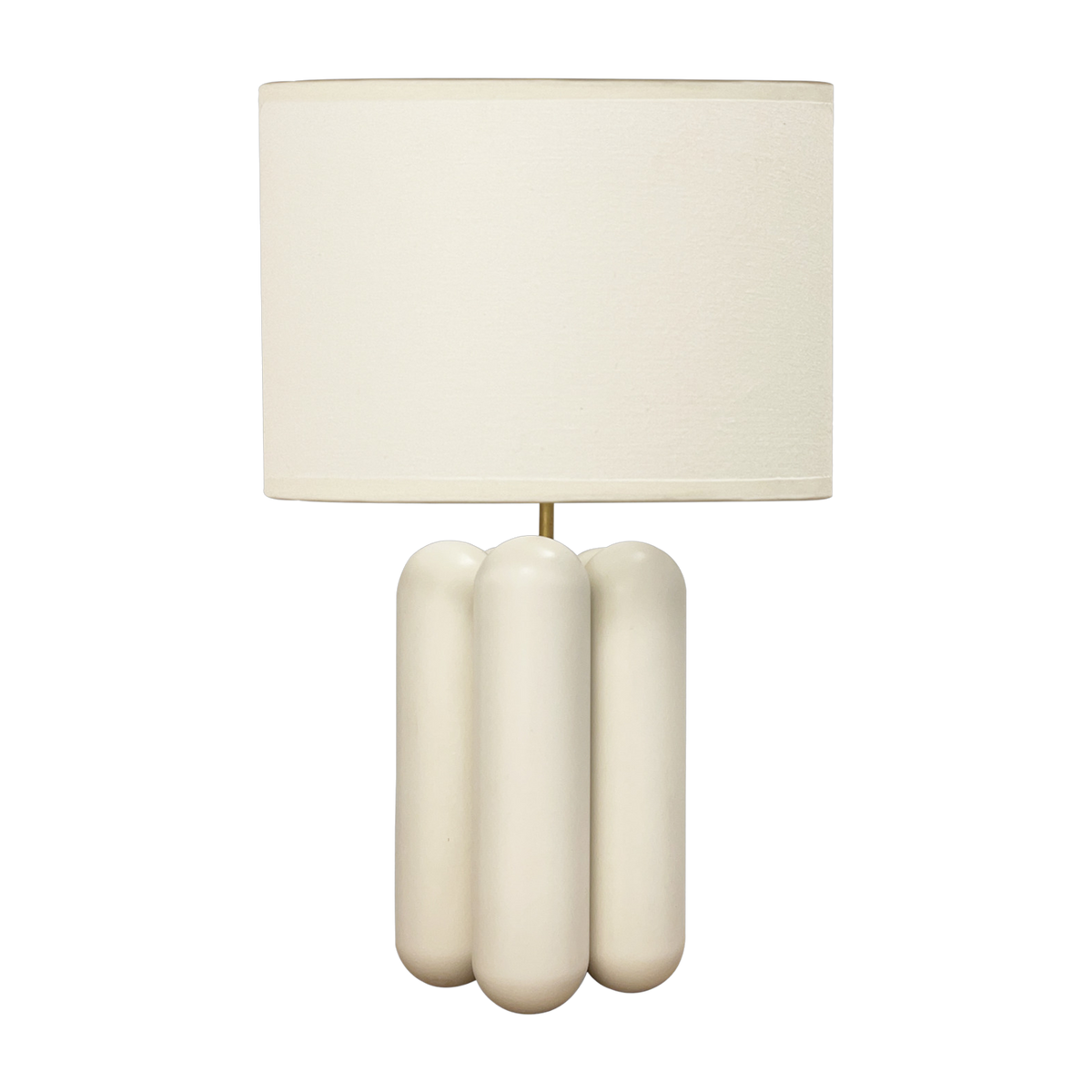 Lampe aus Holz und cremefarbener Baumwolle Charlotte -. Cosin Paris