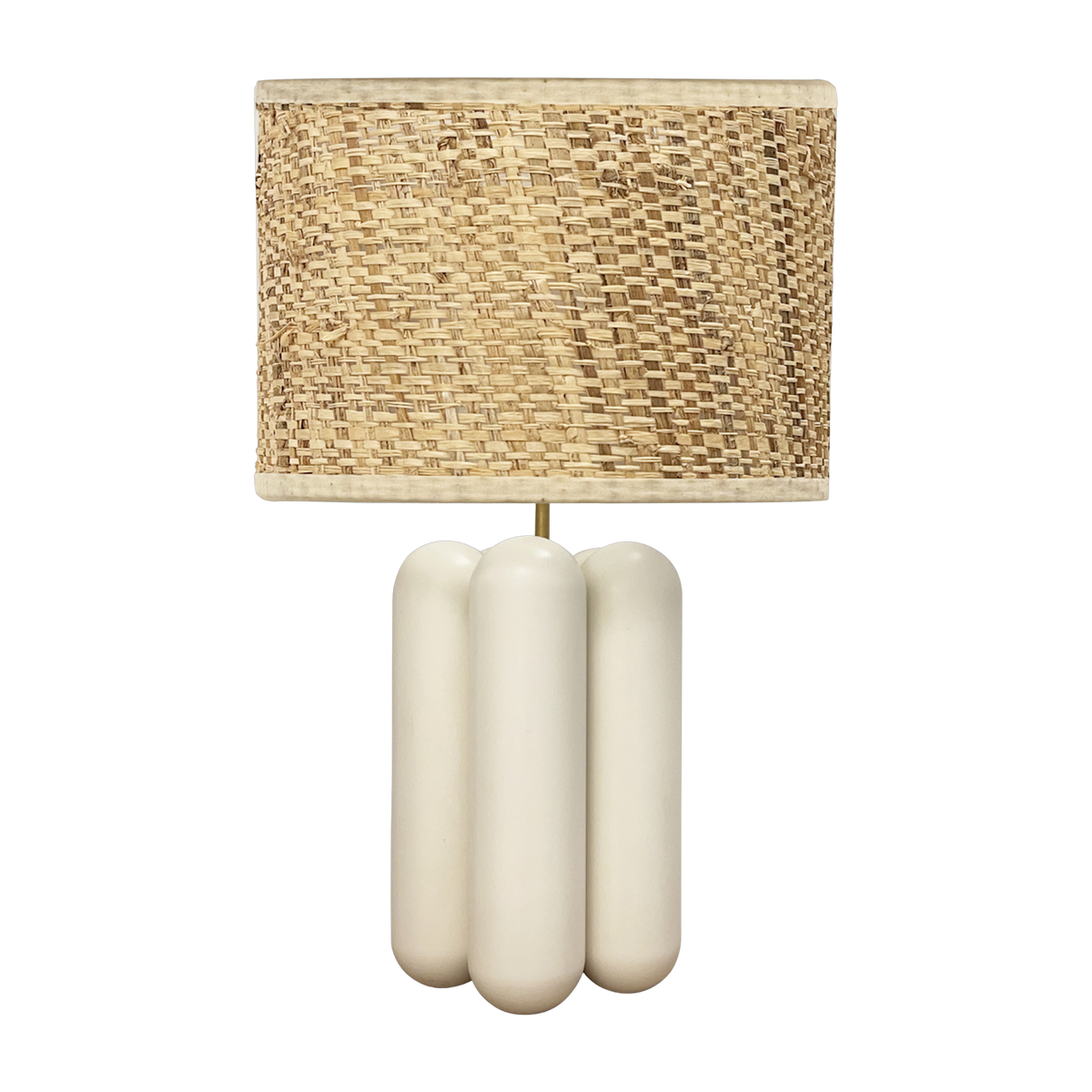 Lampe aus Holz und raphia cremefarben Charlotte -. Cosin Paris