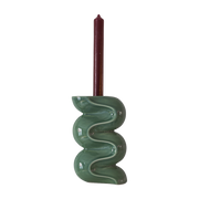 Grand Ganache green ceramic candle holder - Cosin Paris