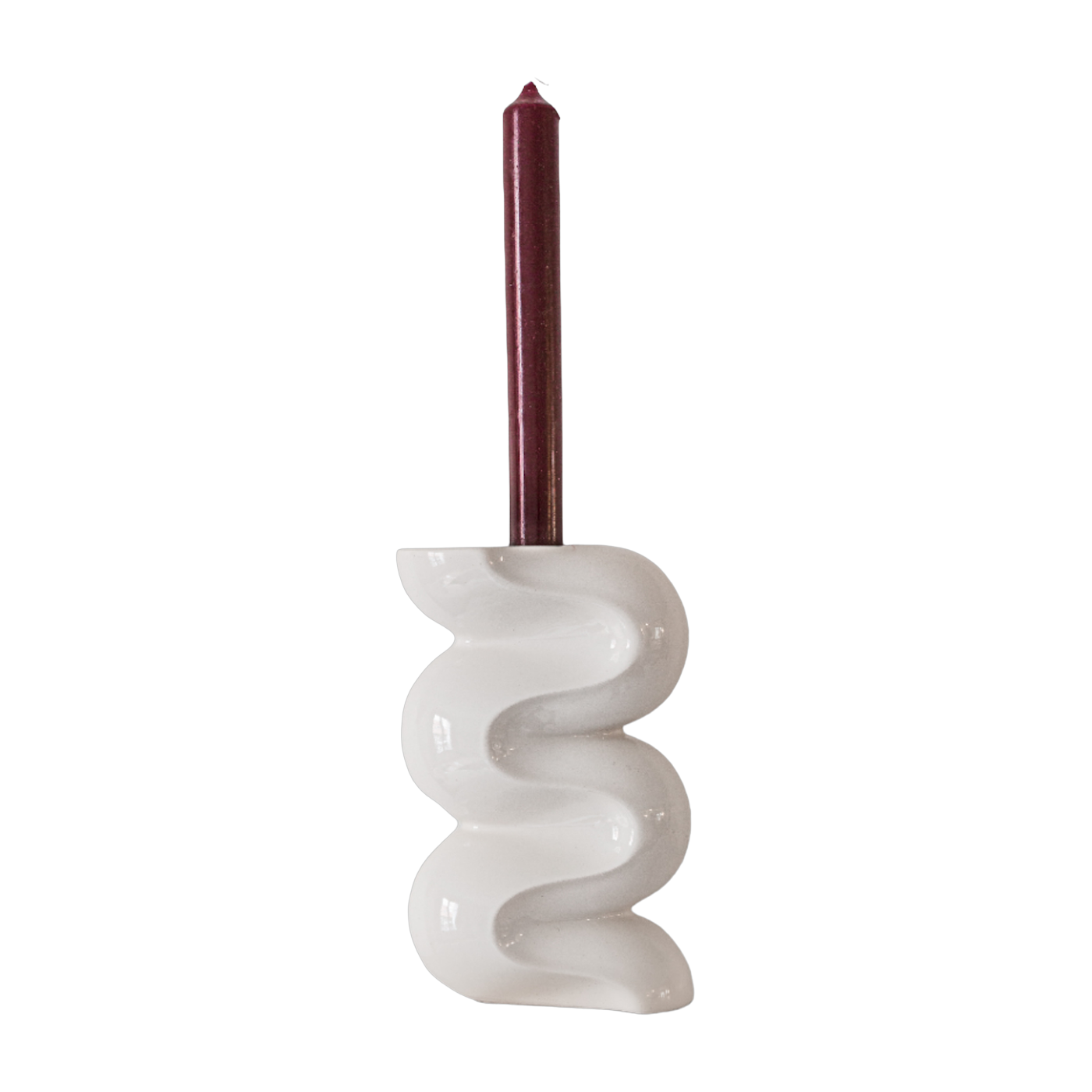 Grand Ganache cream ceramic candle holder - Cosin Paris