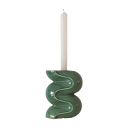 Small green ceramic candle holder Ganache - Cosin Paris