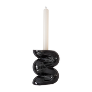 Petit bougeoir en céramique noir Ganache - Cosin Paris