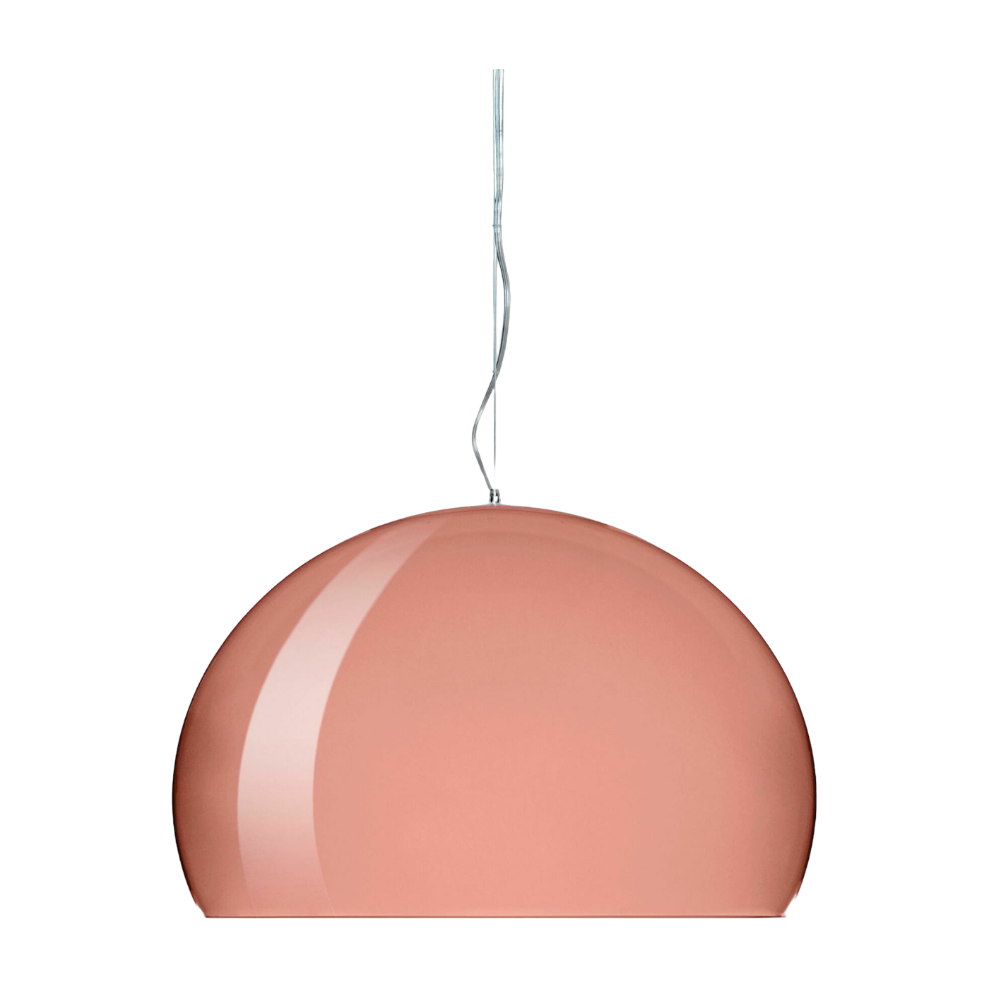 Lampada a sospensione in plexiglas bordeaux FL/Y - Kartell